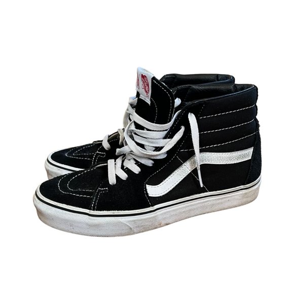 VANS SK8-HI Top SHOE Black Suede Size 8.5 Women / 7 Men - Picture 2 of 7